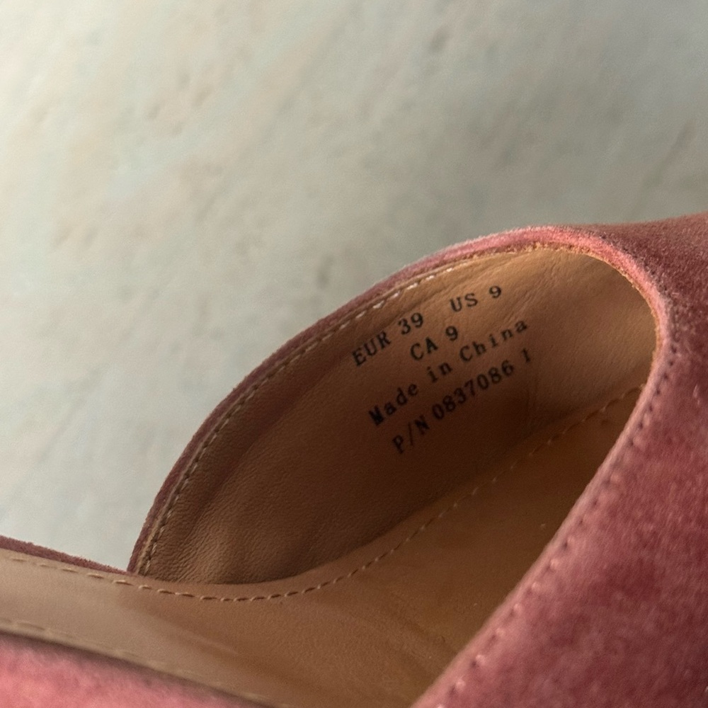 And Other Stories Suede Rust Ankle Strap Block Heel. Size 39 EU - Picture 3 of 12